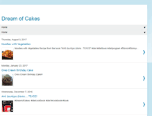 Tablet Screenshot of dreamofcakes.net